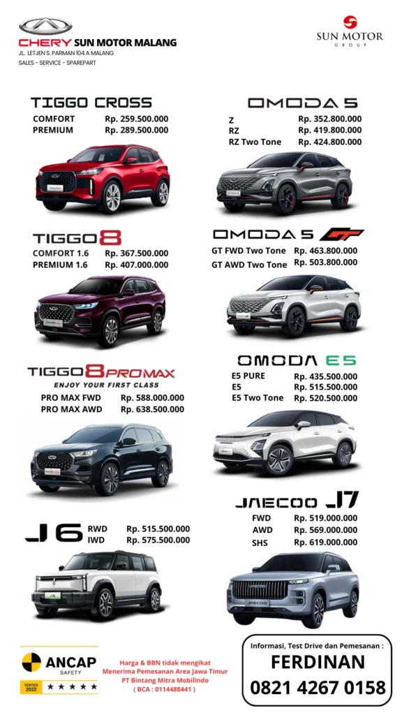 Harga Chery Malang